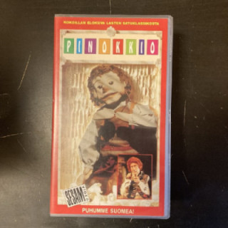 Pinokkio (1978) VHS (VG+/M-) -lastenelokuva-