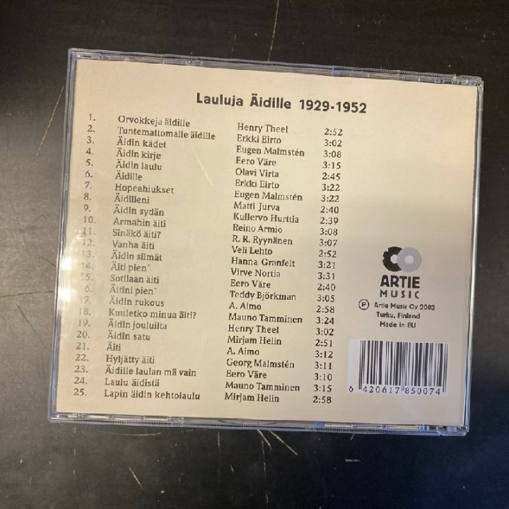 V/A - Lauluja äidille 1929-1952 CD (M-/M-)