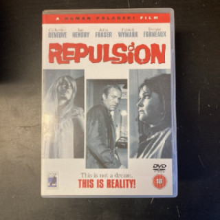 Repulsion DVD (VG+/M-) -kauhu/draama- (ei suomenkielistä tekstitystä)