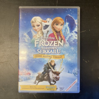 Frozen - huurteinen seikkailu (sing-along-versio) DVD (VG+/M-) -animaatio-