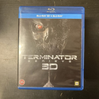 Terminator - Genisys Blu-ray 3D+Blu-ray (M-/M-) -toiminta/sci-fi-