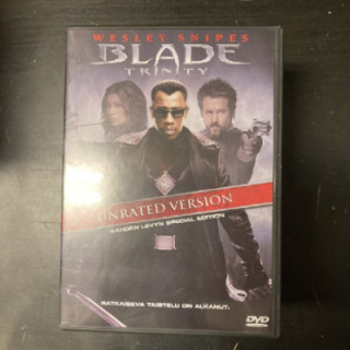 Blade Trinity (unrated version, special edition) 2DVD (VG+/M-) -toiminta/kauhu-