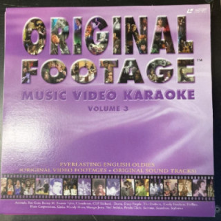 Original Footage - Music Video Karaoke Volume 3 LaserDisc (VG/M-) -karaoke-