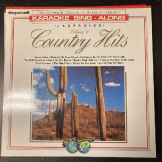 NuTech Entertainment - Country Hits Volume 6 LaserDisc (VG+-M-/M-) -karaoke-