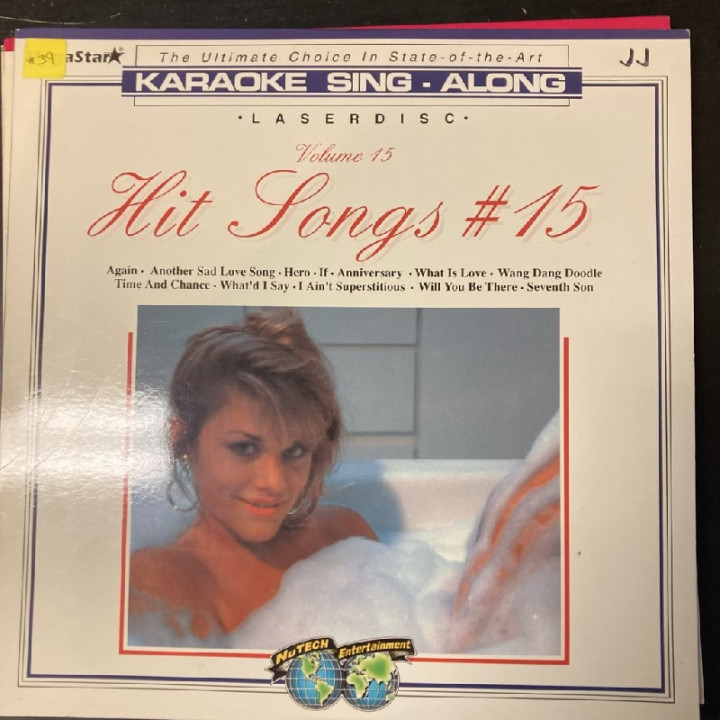 NuTech Entertainment - Hit Songs 15 LaserDisc (VG+/VG+) -karaoke-