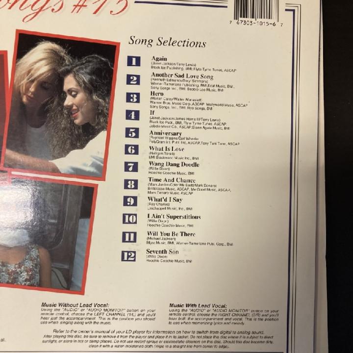 NuTech Entertainment - Hit Songs 15 LaserDisc (VG+/VG+) -karaoke-