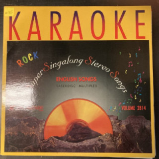 Super Singalong Stereo Songs - English Rock Songs Volume 2814 LaserDisc (VG+/VG+) -karaoke-