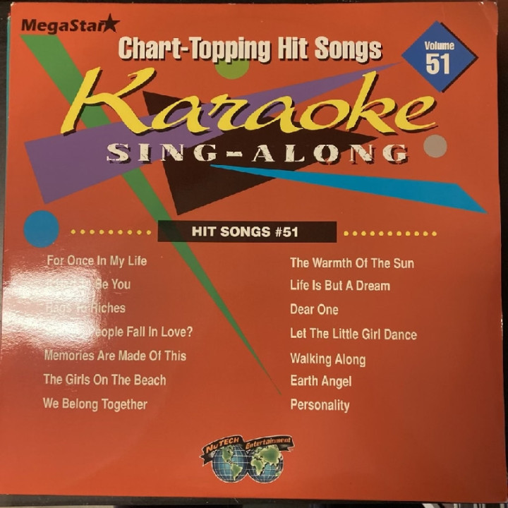 NuTech Entertainment - Hit Songs 51 LaserDisc (VG+-M-/M-) -karaoke-