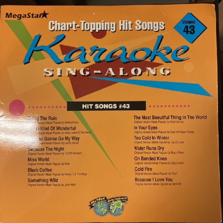 NuTech Entertainment - Hit Songs 43 LaserDisc (VG/VG+) -karaoke-