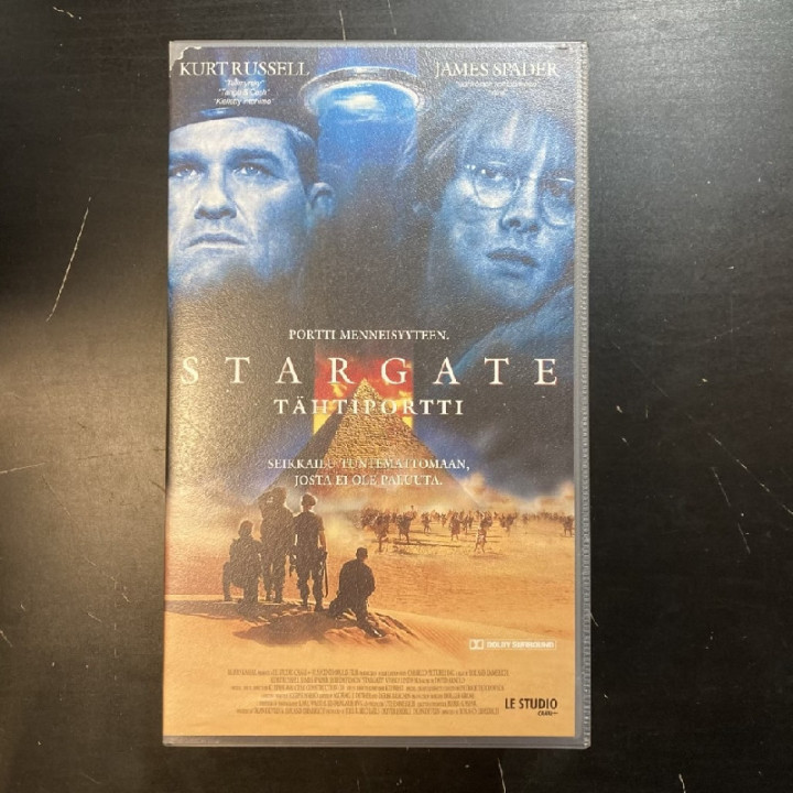 Stargate - tähtiportti VHS (VG+/VG+) -seikkailu/sci-fi-