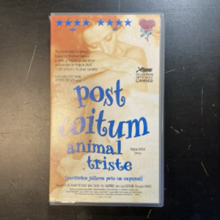 Post Coitum Animal Triste - intohimon hinta VHS (VG+/M-) -draama-