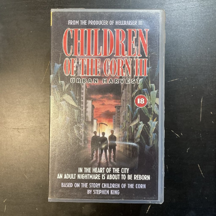 Children Of The Corn III - Urban Harvest VHS (VG+/M-) -kauhu- (ei tekstitystä)