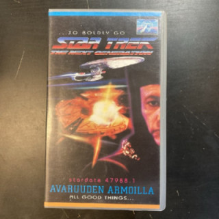 Star Trek The Next Generation - Avaruuden armoilla VHS (VG+/M-) -seikkailu/sci-fi-