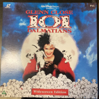 101 Dalmatians LaserDisc (M-/VG+) -seikkailu/komedia-