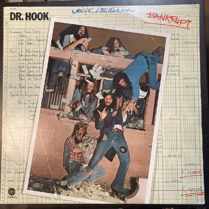 Dr. Hook - Bankrupt LP (VG+/VG+) -soft rock-