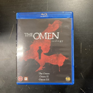 Omen Trilogy Blu-ray (M-/M-) -kauhu-