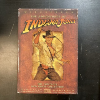 Adventures Of Indiana Jones - The Complete DVD Movie Collection 4DVD (VG-M-/VG) -seikkailu-