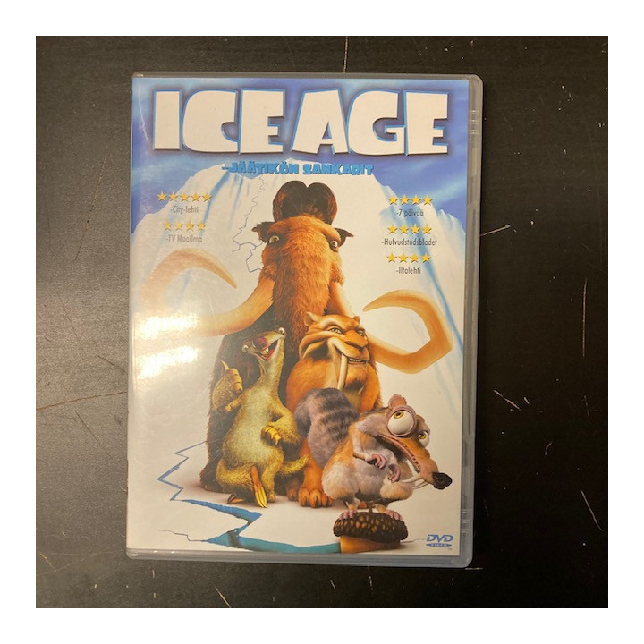 Ice Age - jäätikön sankarit DVD (VG+/M-) -animaatio-