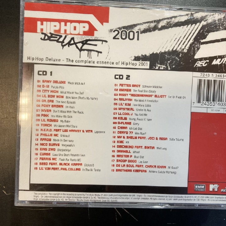 V/A - Hip Hop Deluxe 2001 2CD (VG+/M-)