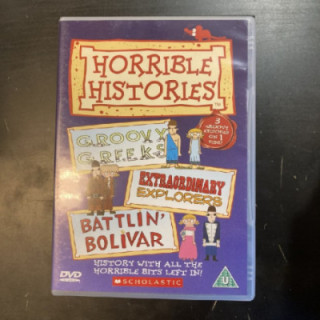 Horrible Histories - 3 Groovy Episodes DVD (VG+/M-) -tv-sarja- (ei suomenkielistä tekstitystä)