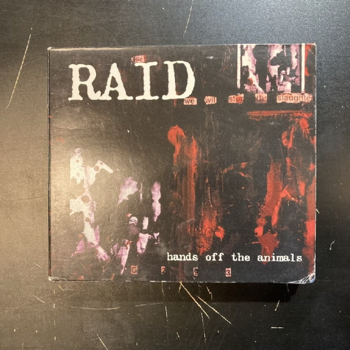 Raid - Hands Off The Animals CD (VG/VG) -hardcore-