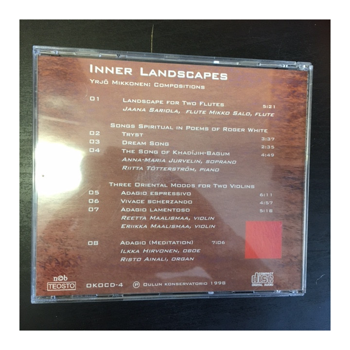 Yrjö Mikkonen - Inner Landscapes CD (M-/M-) -klassinen-