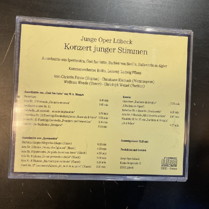 Kotkan Kaupunginorkesteri - Konzert Junger Stimmen CD (VG/M-) -klassinen-