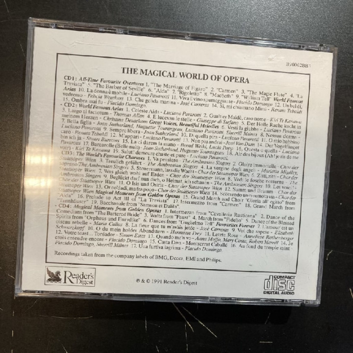 Magical World Of Opera 4CD (VG+-M-/M-) -klassinen-