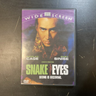 Snake Eyes DVD (M-/M-) -jännitys-