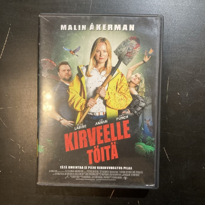 Kirveelle töitä DVD (VG+/M-) -kauhu/komedia-