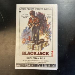 Blackjack - kuoleman peli VHS (VG+/M-) -toiminta-