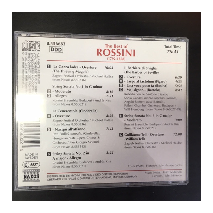 Rossini - The Best Of Rossini CD (VG+/VG+) -klassinen-