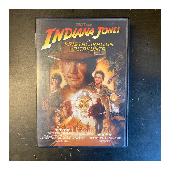 Indiana Jones ja kristallikallon valtakunta DVD (M-/M-) -seikkailu-