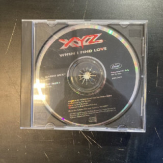 XYZ - When I Find Love PROMO CDS (VG+/M-) -hard rock-
