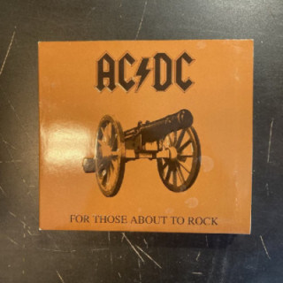 AC/DC - For Those About To Rock (remastered) CD (M-/VG+) -hard rock-