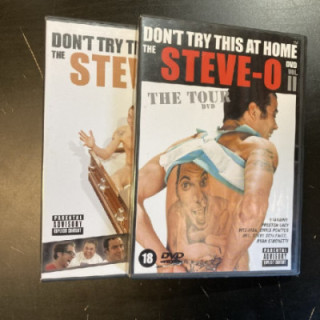 Don't Try This At Home - The Steve-O Vol.1-2 2DVD (VG+/M-) -komedia- (ei suomenkielistä tekstitystä)