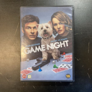 Game Night DVD (M-/M-) -toiminta/komedia-