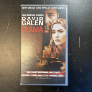David Galen elämä VHS (VG+/VG+) -jännitys/draama-