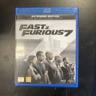 Fast & Furious 7 Blu-ray (M-/M-) -toiminta-