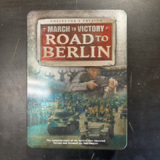 March To Victory - Road To Berlin 5DVD (VG/VG+) -dokumentti-