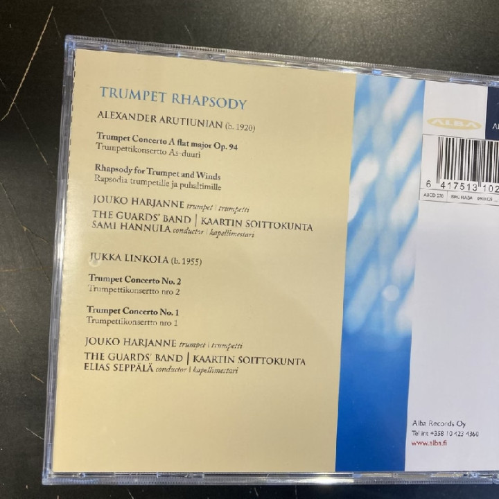 Jouko Harjanne - Trumpet Rhapsody CD (M-/M-) -klassinen-