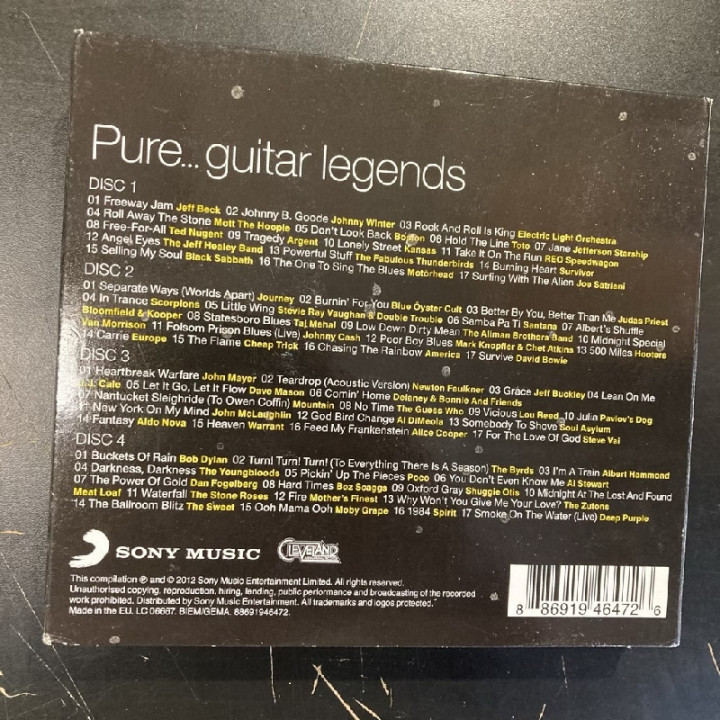 V/A - Pure... Guitar Legends 4CD (VG+-M-/VG+)