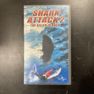 Shark Attack 2 VHS (VG+/M-) -kauhu/toiminta-