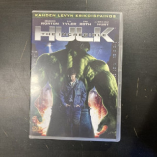 Incredible Hulk (erikoispainos) 2DVD (M-/M-) -toiminta/sci-fi-