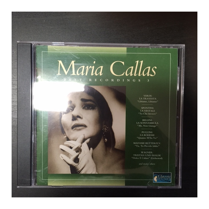 Maria Callas - Best Recordings 3 CD (M-/M-) -klassinen-