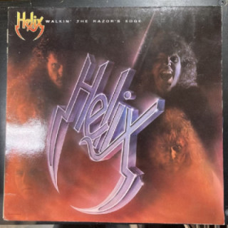 Helix - Walkin' The Razor's Edge LP (VG-VG+/VG+) -hard rock-