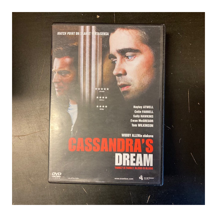 Cassandra's Dream DVD (VG+/M-) -jännitys-