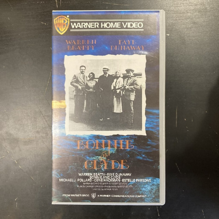 Bonnie ja Clyde VHS (VG+/M-) -toiminta/draama-