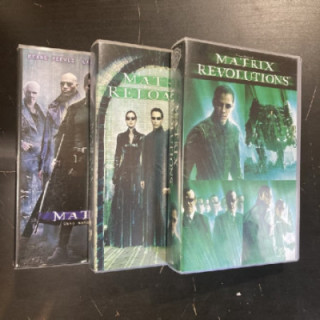Matrix trilogia VHS (VG+/M-) -toiminta/sci-fi-