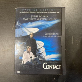 Ensimmäinen yhteys (special edition) DVD (VG+/VG+) -jännitys/sci-fi-